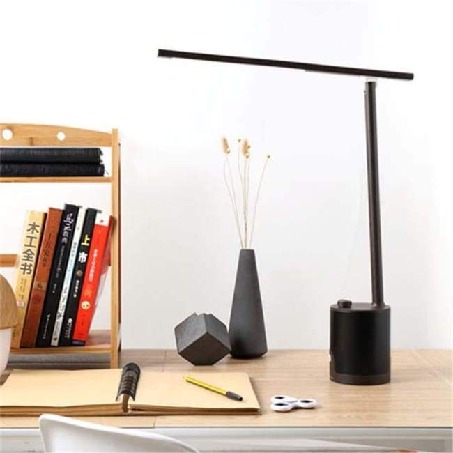 Late Nights - Black And Dark Wood - Desk Lights