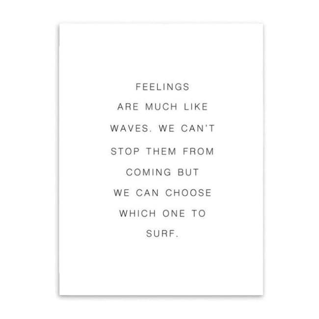 Like Waves - 20X30 Cm (8X12 Inches) / Quote
