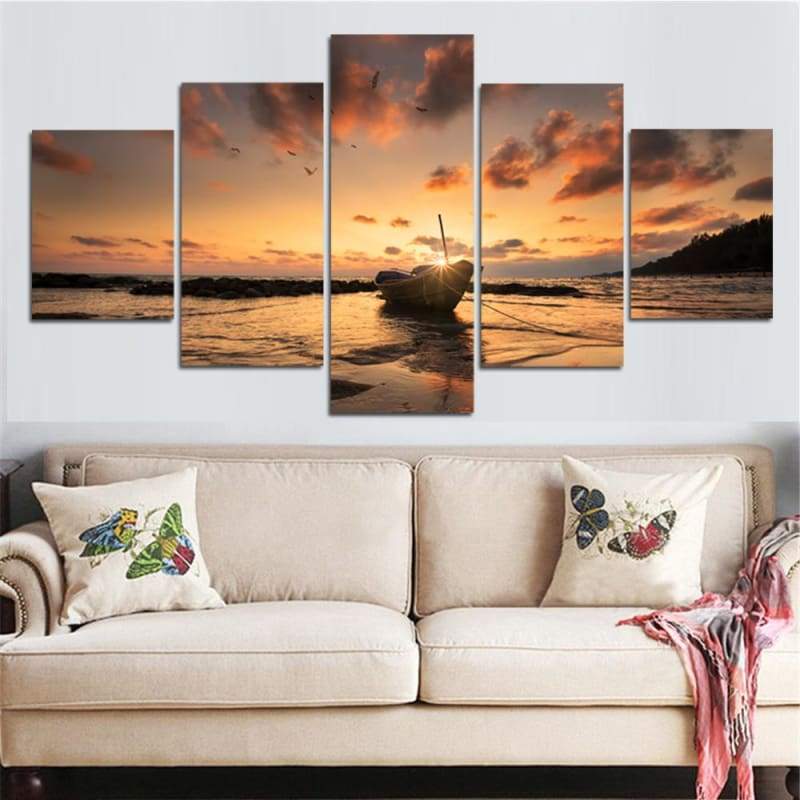 Rising At Sunset - Canvases