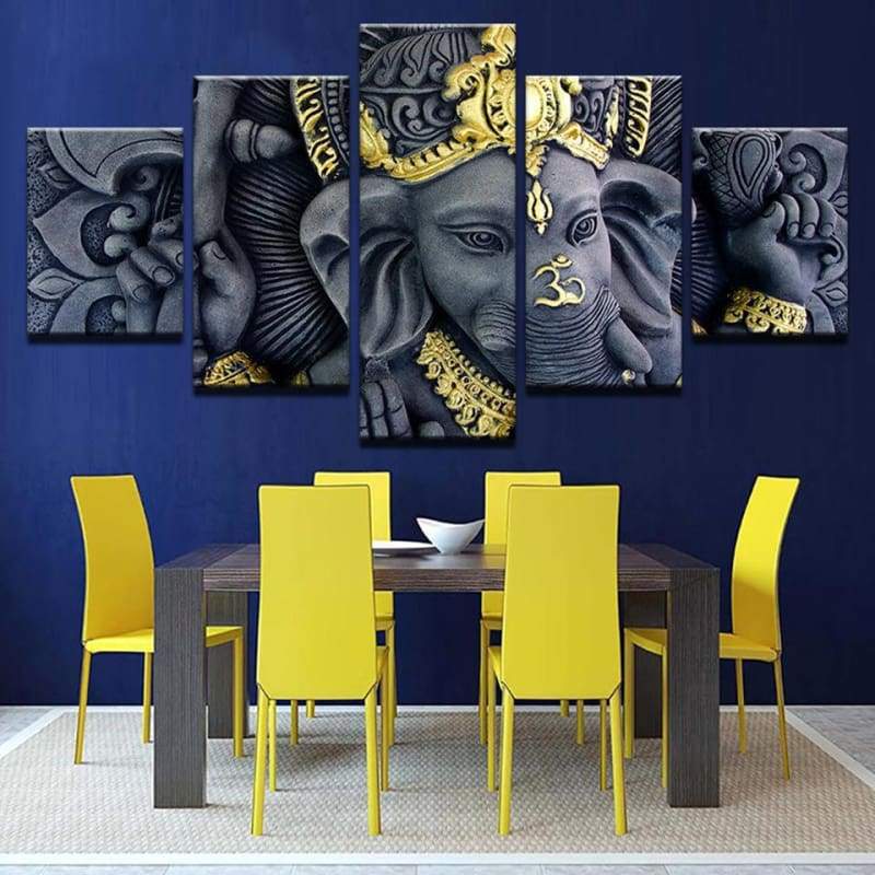 The Hindu God Statue: Ganesh - Canvases