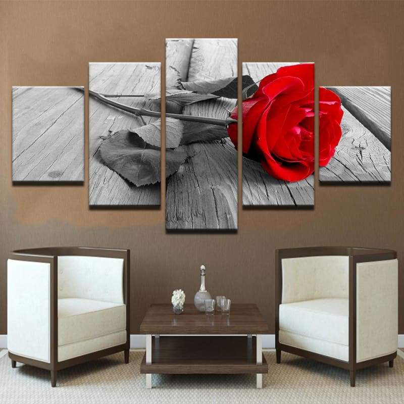 The Reddest Rose - Canvases