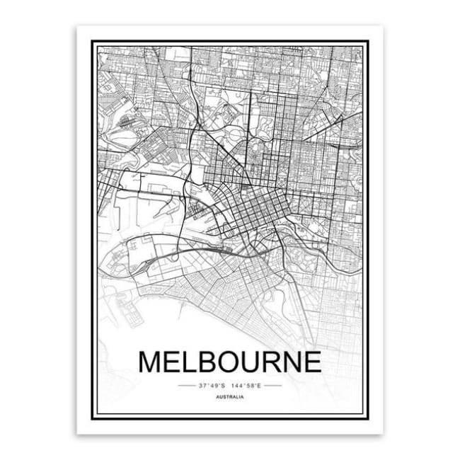 Cities - Part 1 - 20X30 Cm (8X12 Inches) / Melbourne