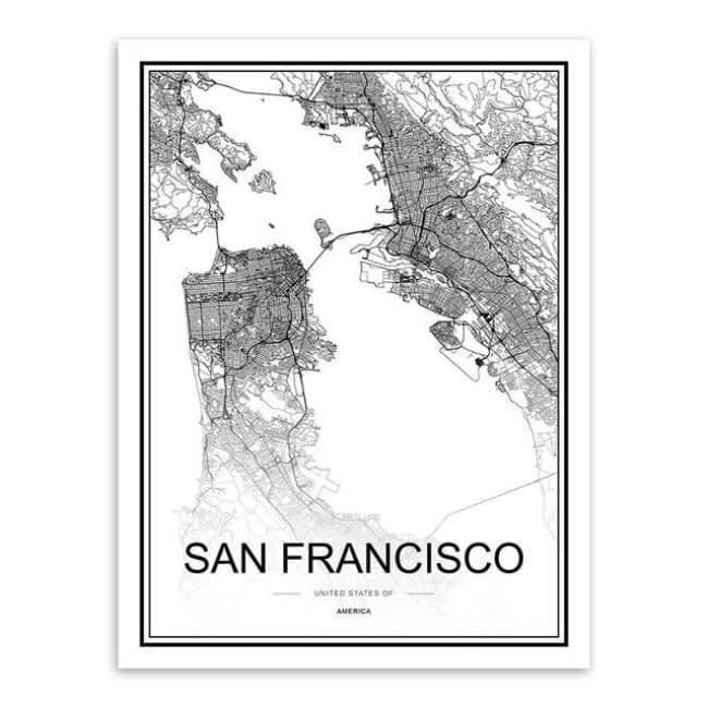 Cities - Part 1 - 20X30 Cm (8X12 Inches) / San Francisco