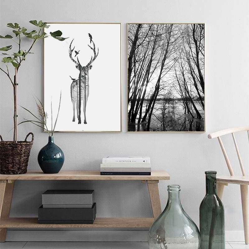 Elegance In My Deer Forest - Prints