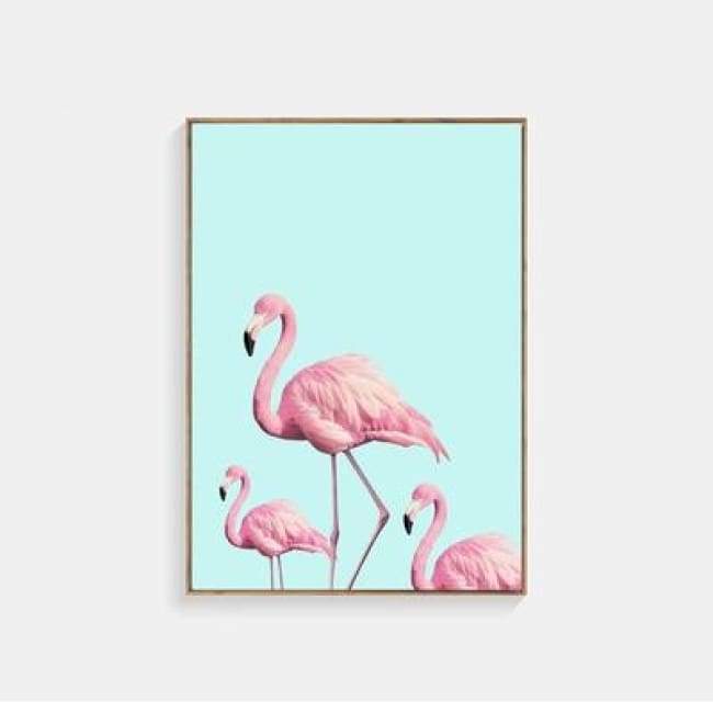 Flamingos & Roses - 40X50 Cm (16X20 Inches) / Flamingos