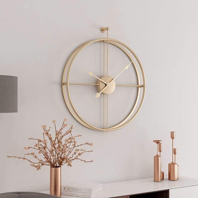 Framed Wall Clock - Gold