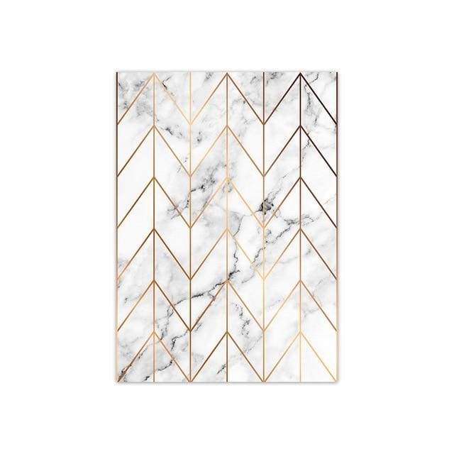 Gold on Marble - 20x30 cm (8x12 inches) / Patterned