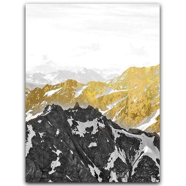 Golden Mountains - 20x30 cm (8x12 inches) / Left