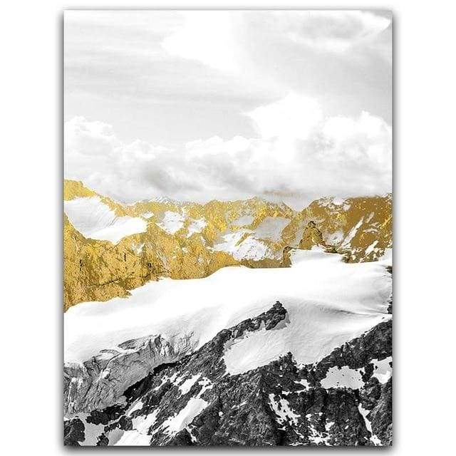 Golden Mountains - 20x30 cm (8x12 inches) / Right