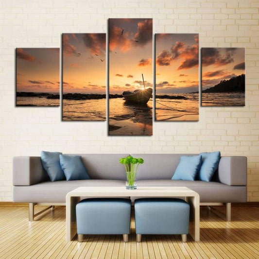 Rising At Sunset - Canvases