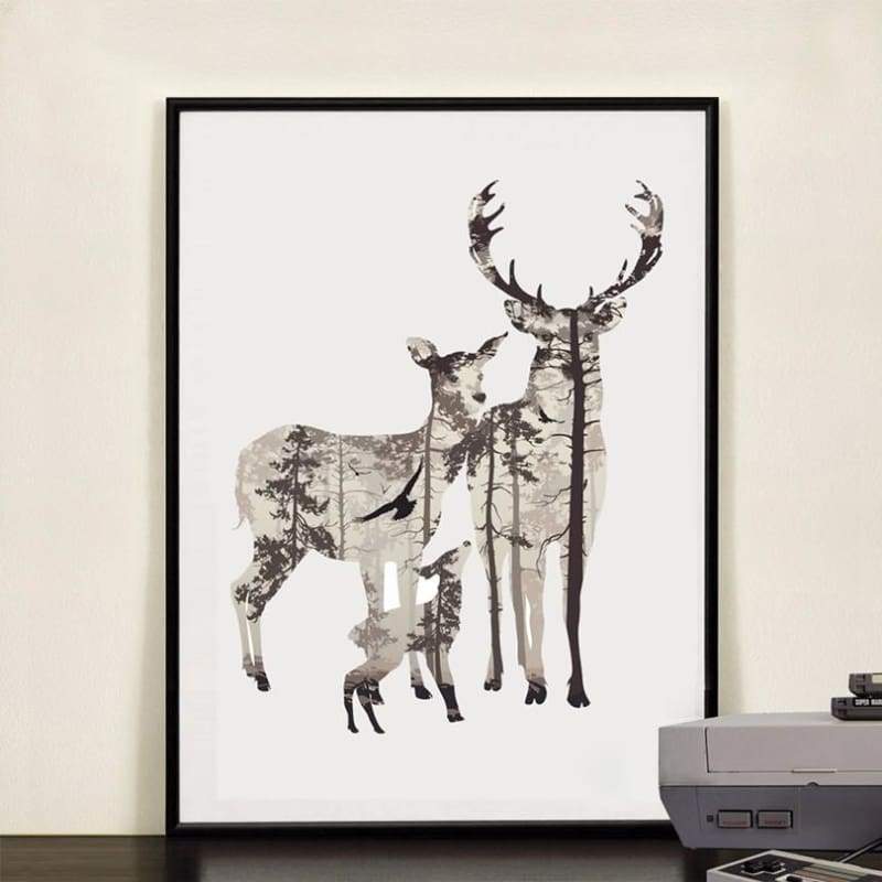 To My Deer Family - 20X25Cm (8X10 Inches) / Deer Family 1 - Prints