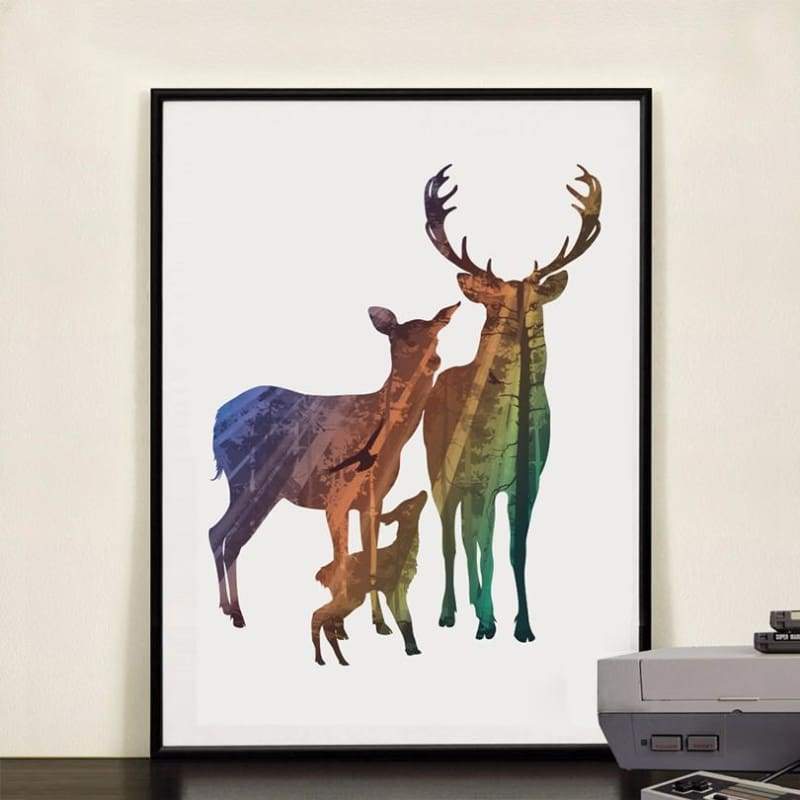 To My Deer Family - 20X25Cm (8X10 Inches) / Deer Family 3 - Prints