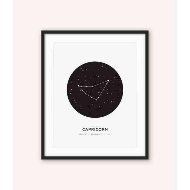 Zodiac Constellation Collection - 20X30 Cm (8X12 Inches) / Capricorn - Prints