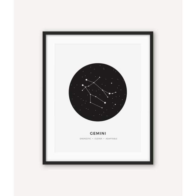 Zodiac Constellation Collection - 20X30 Cm (8X12 Inches) / Gemini - Prints