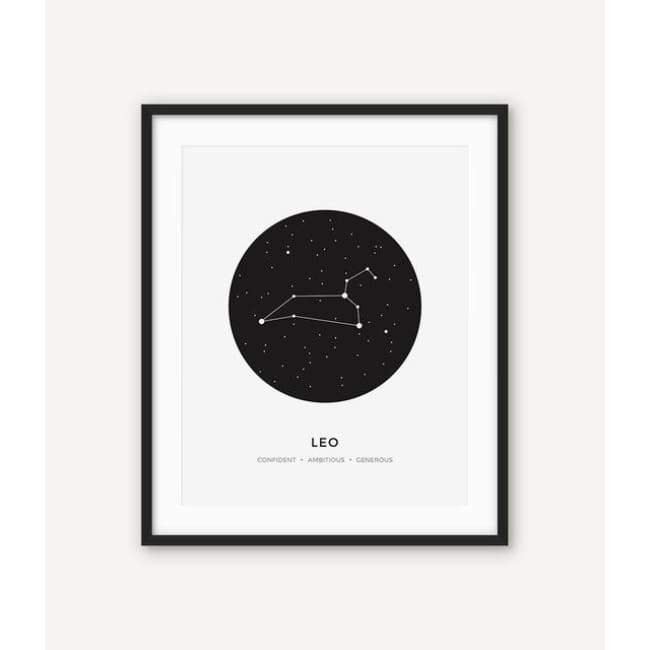 Zodiac Constellation Collection - 20X30 Cm (8X12 Inches) / Leo - Prints