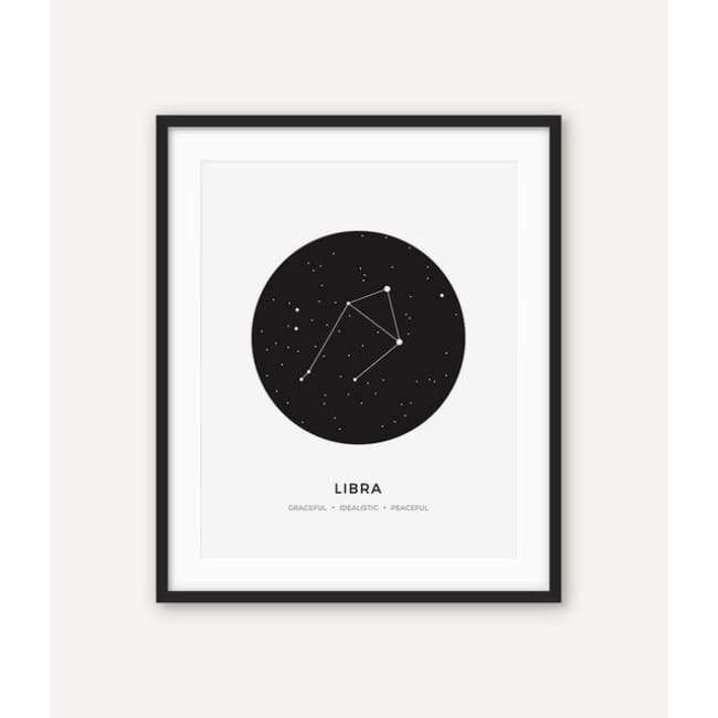 Zodiac Constellation Collection - 20X30 Cm (8X12 Inches) / Libra - Prints