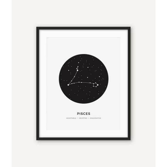 Zodiac Constellation Collection - 20X30 Cm (8X12 Inches) / Pisces - Prints