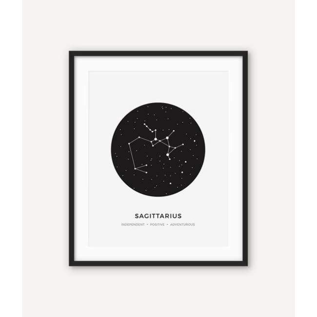 Zodiac Constellation Collection - 20X30 Cm (8X12 Inches) / Sagittarius - Prints