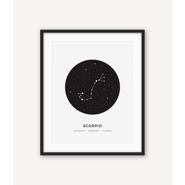 Zodiac Constellation Collection - 20X30 Cm (8X12 Inches) / Scorpio - Prints