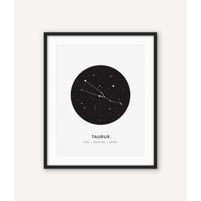Zodiac Constellation Collection - 20X30 Cm (8X12 Inches) / Taurus - Prints